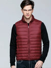 doudoune homme sans manche bordeau
