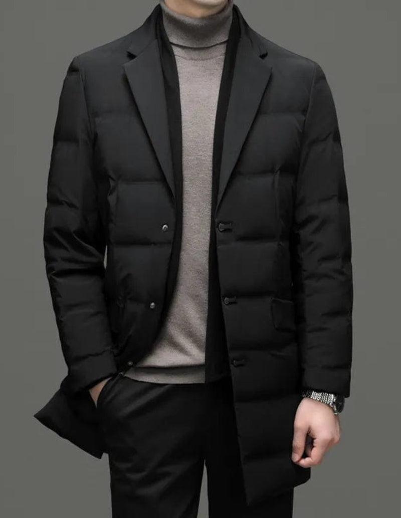 Blazer matelassé long British-Atelier Matelassé