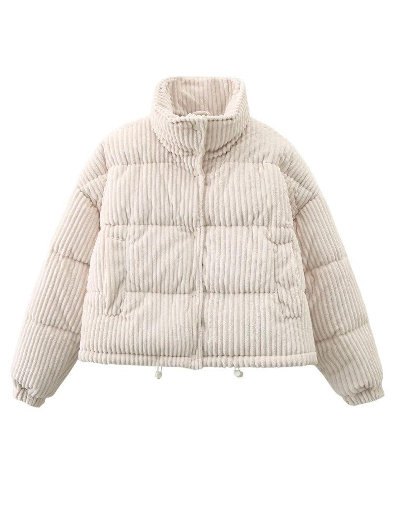 Doudoune Blanche Velours-Atelier Matelassé