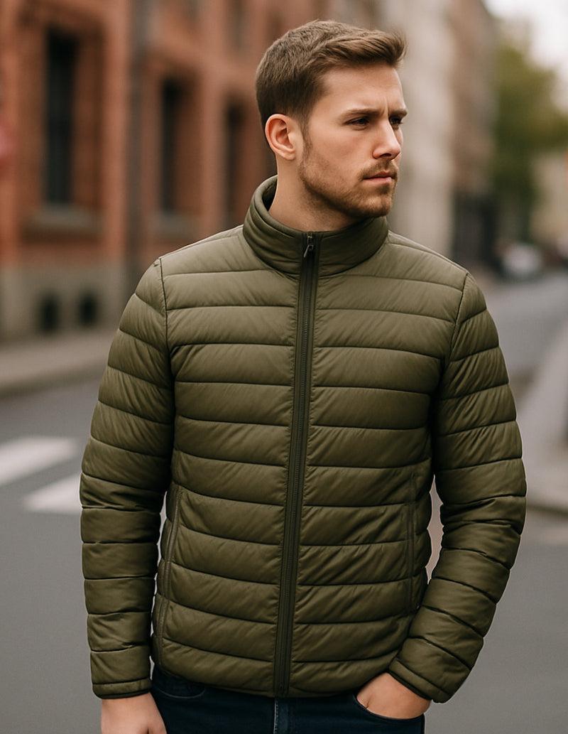 Doudoune legere homme kaki-Atelier Matelassé