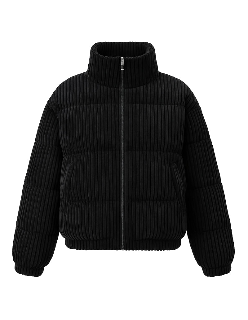 Doudoune velours noir femme-Atelier Matelassé