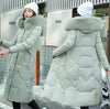 Parka femme vert fourrure