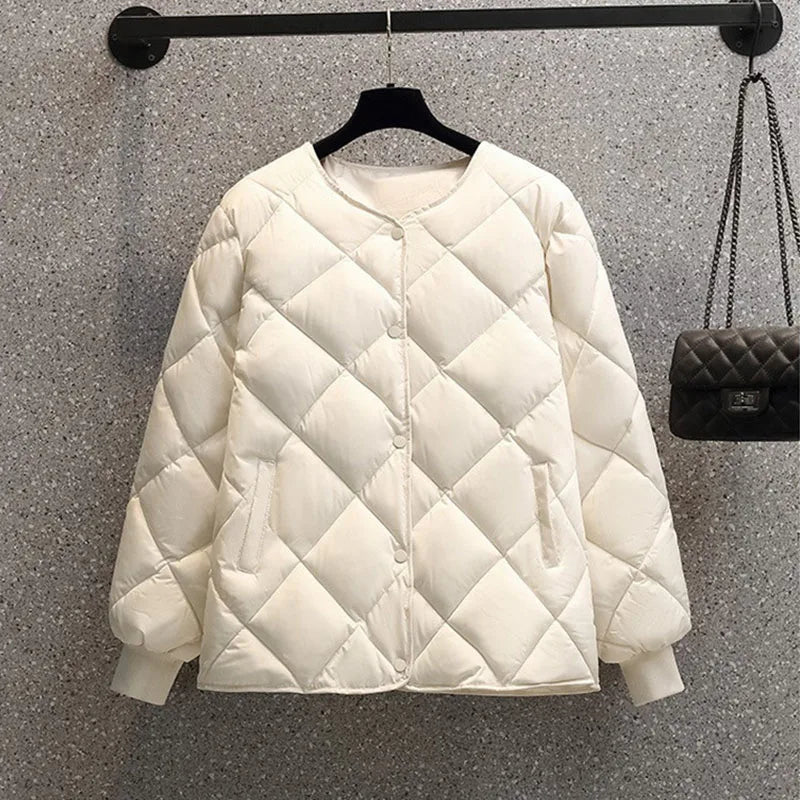 manteau matelassé femme beige