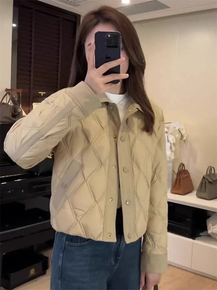 manteau matelassé court femme