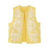 gilet sans manche femme fleurs
