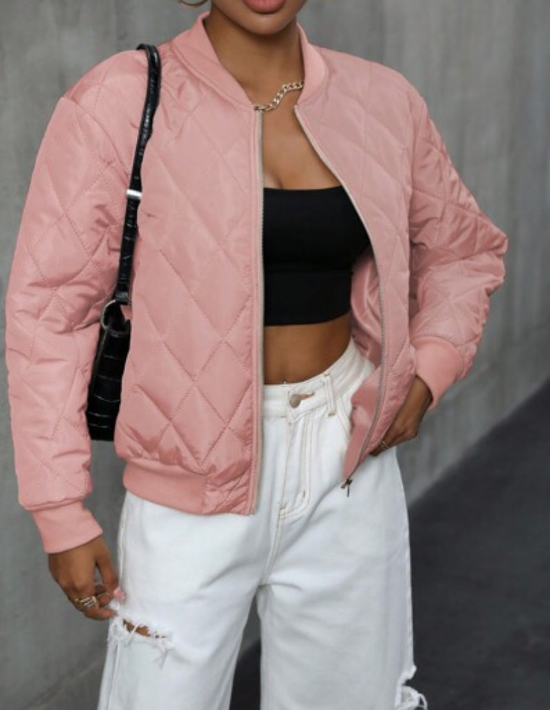 bomber femme rose-Atelier Matelassé