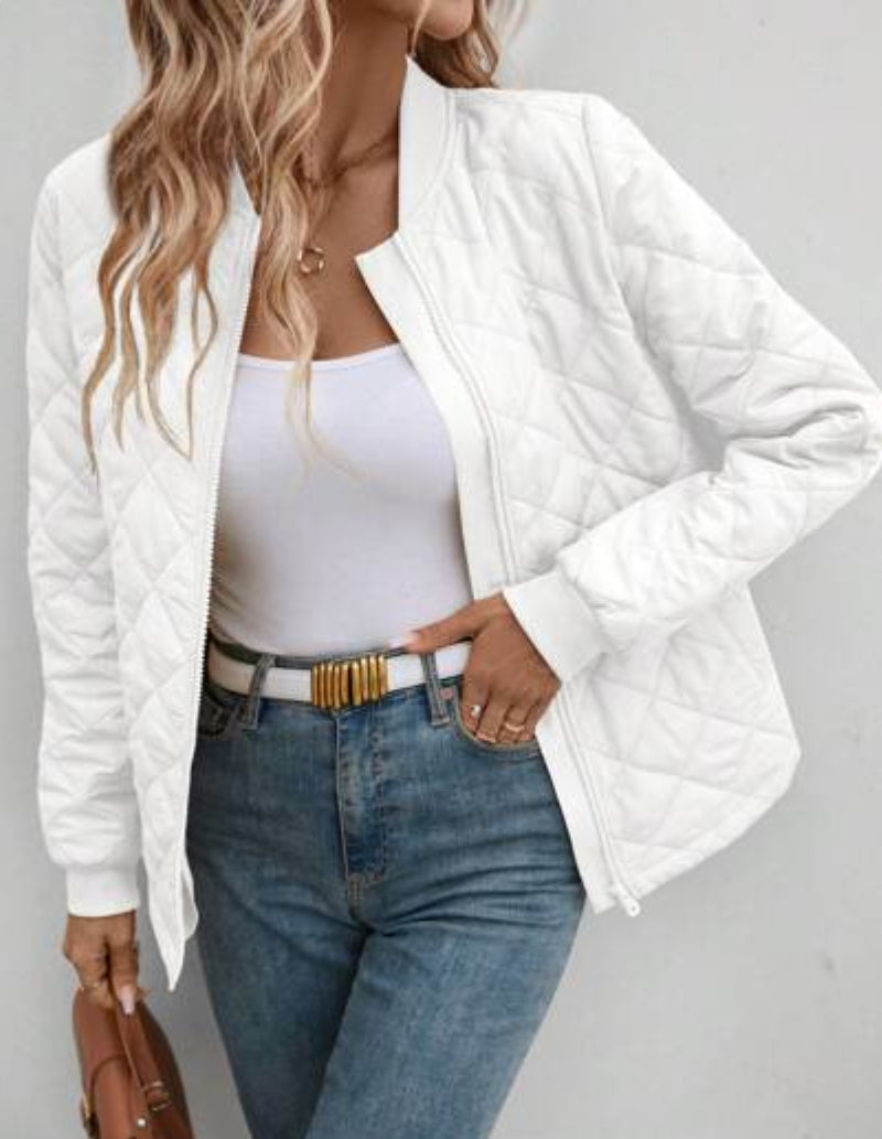 bomber femme blanc-Atelier Matelassé