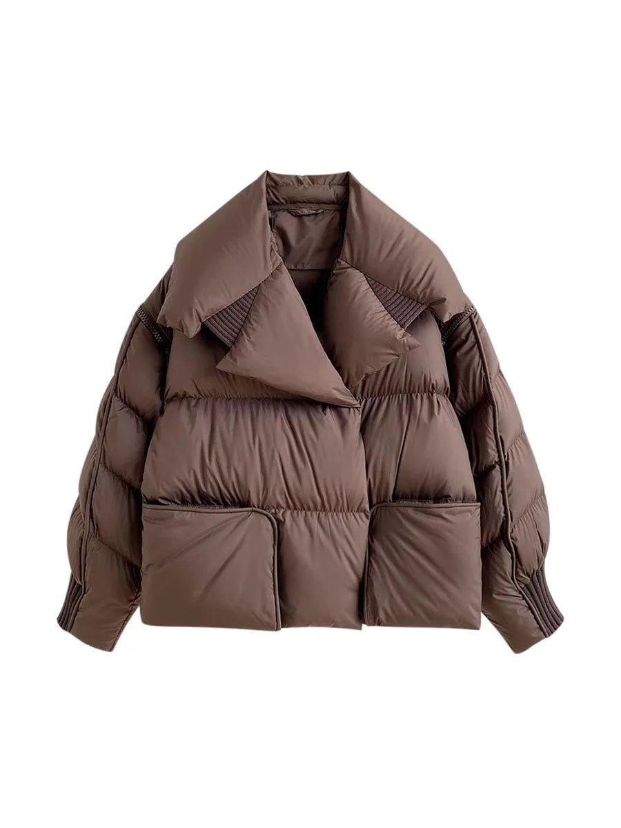 Doudoune asymétrique femme