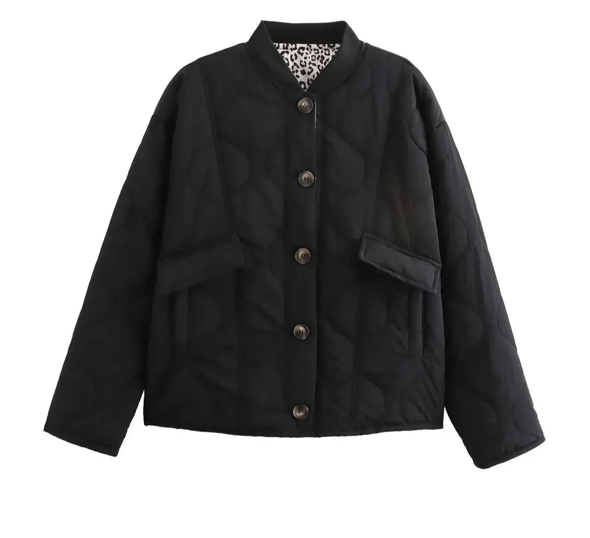 Veste courte matelassée Léopard-Atelier Matelassé