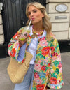 Veste matelassée fleurie Daysie-Atelier Matelassé