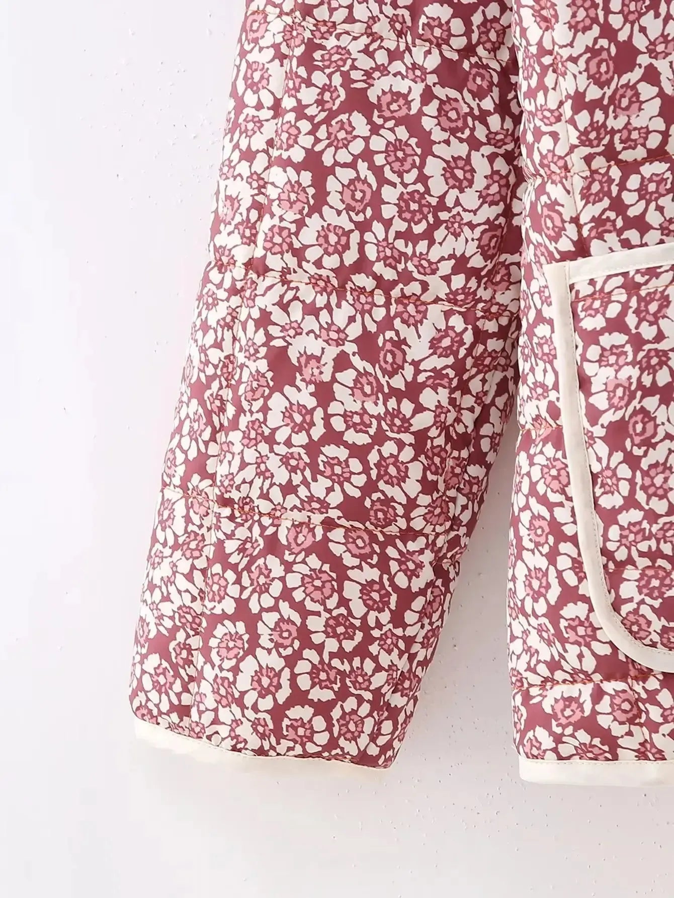 Veste matelassée légère florale femme-Atelier Matelassé