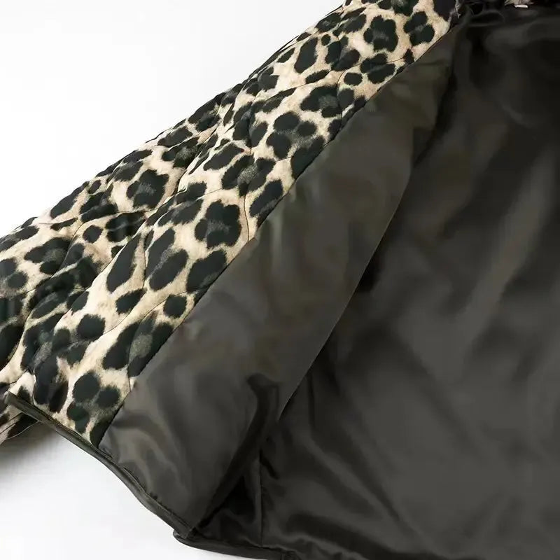 Veste matelassée leopard-Atelier Matelassé