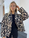 Veste matelassée leopard-Atelier Matelassé