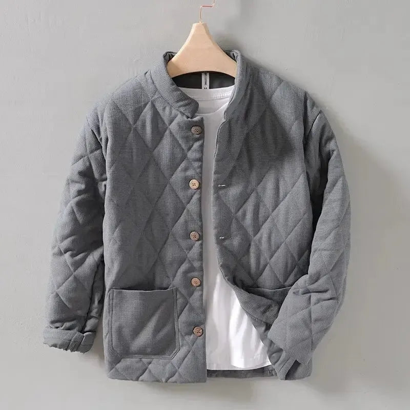 Veste matelassée loose Gris-Atelier Matelassé