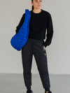 sac matelassé bleu