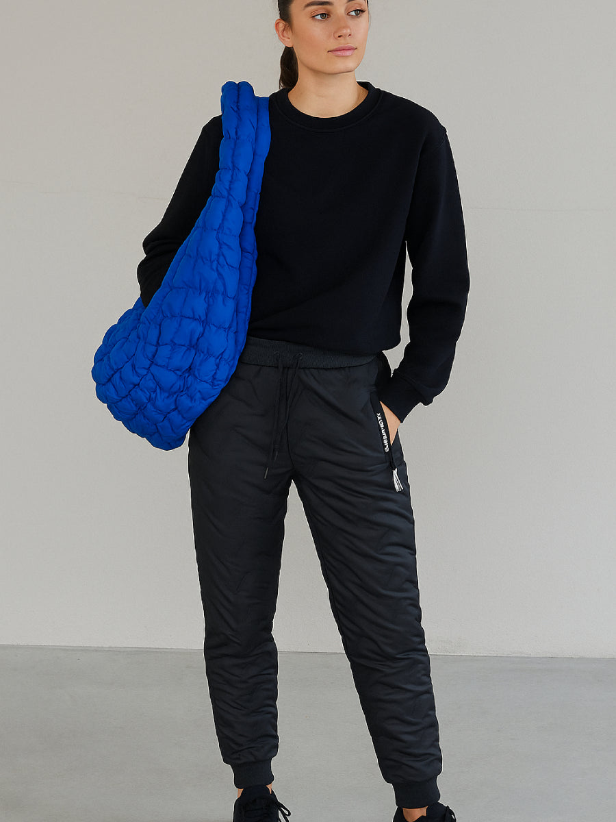 sac matelassé bleu