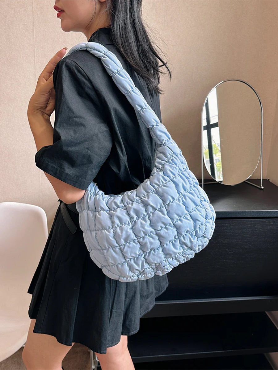 sac matelassé gris