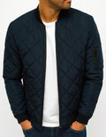 Blouson matelassé homme Bleu marine-Atelier Matelassé