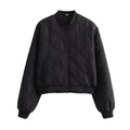 Bomber matelassé femme Noir-Atelier Matelassé