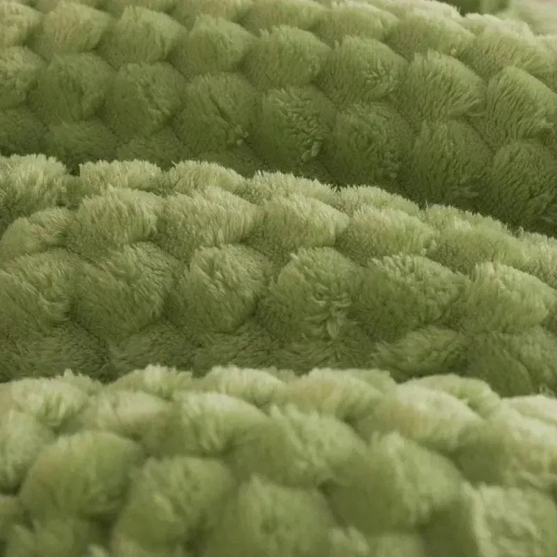 Couverture matelassée Gaufrée Vert-Atelier Matelassé