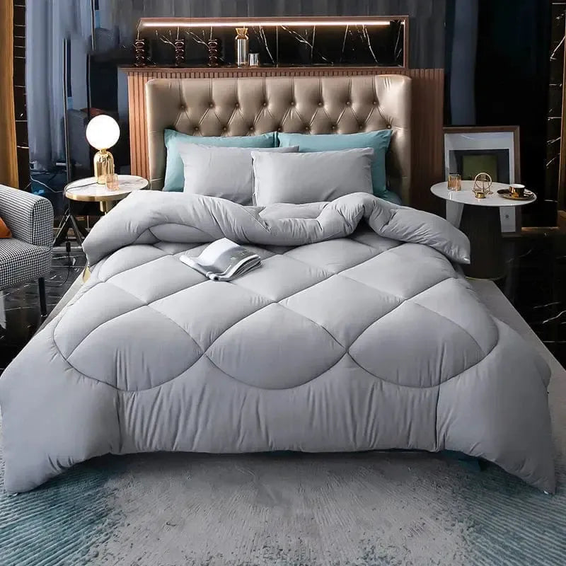 Couverture matelassée Gris light-Atelier Matelassé