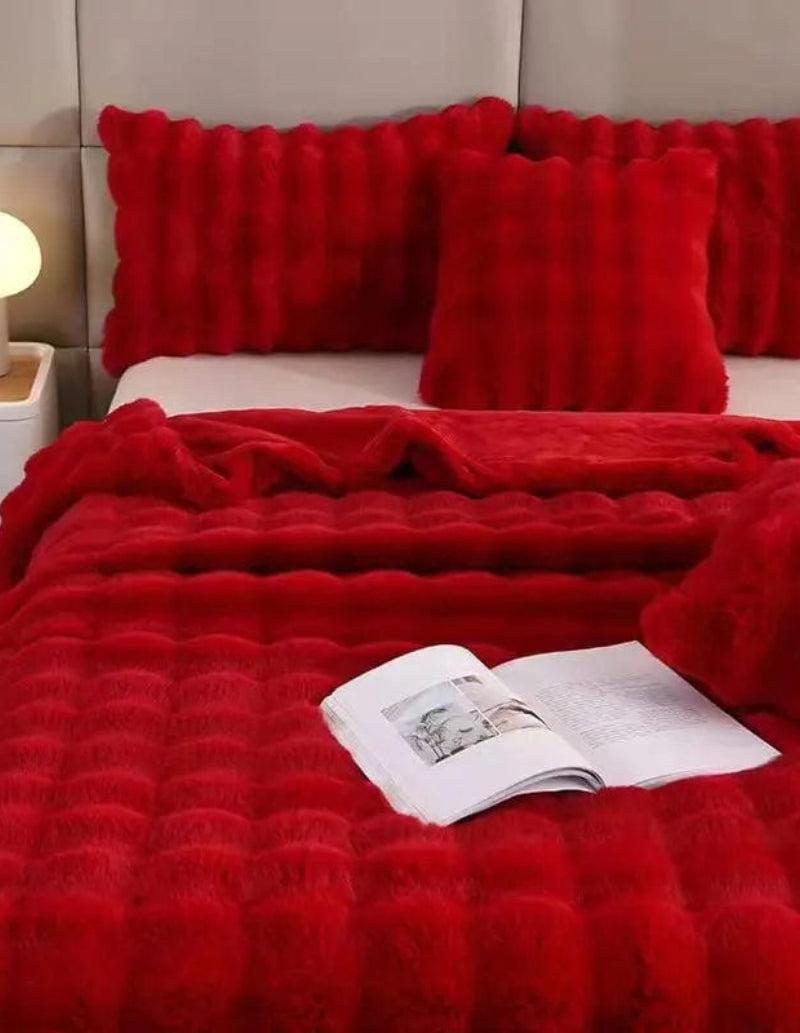 Dessus de lit matelassé Rouge-Atelier Matelassé