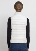 Doudoune blanche femme sans manche-Atelier Matelassé