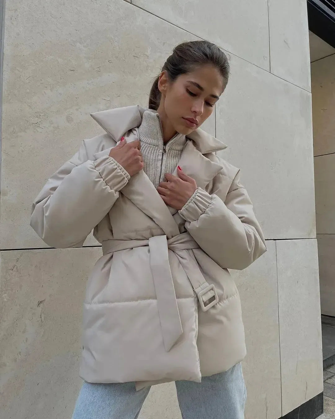 Doudoune cintrée femme-Atelier Matelassé