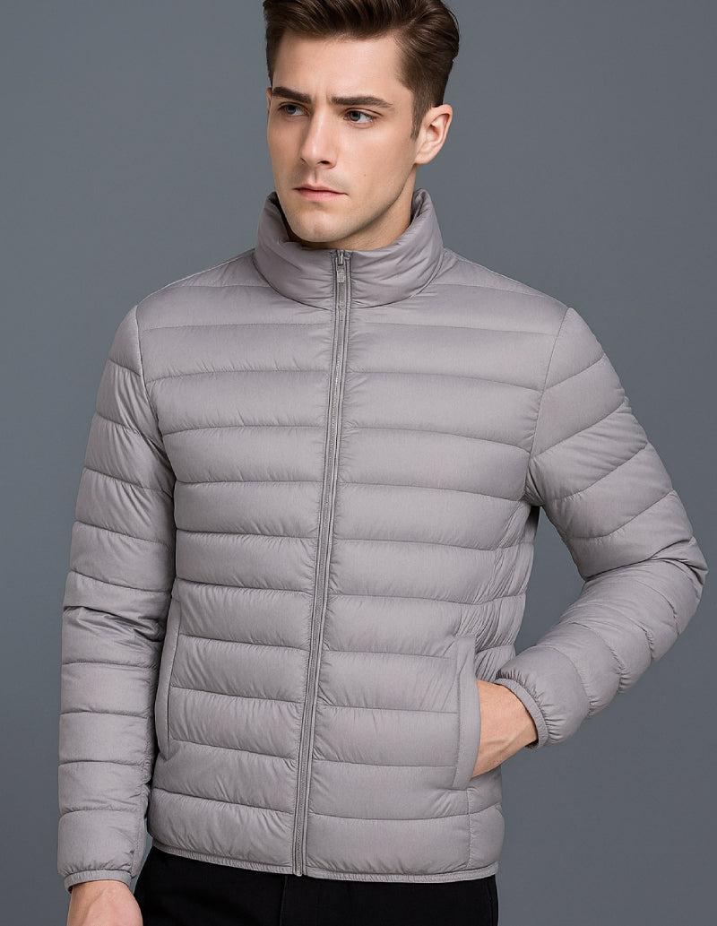 Doudoune legere homme grise-Atelier Matelassé