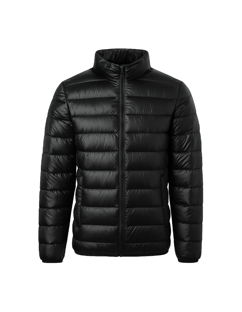 Doudoune legere noir homme-Atelier Matelassé