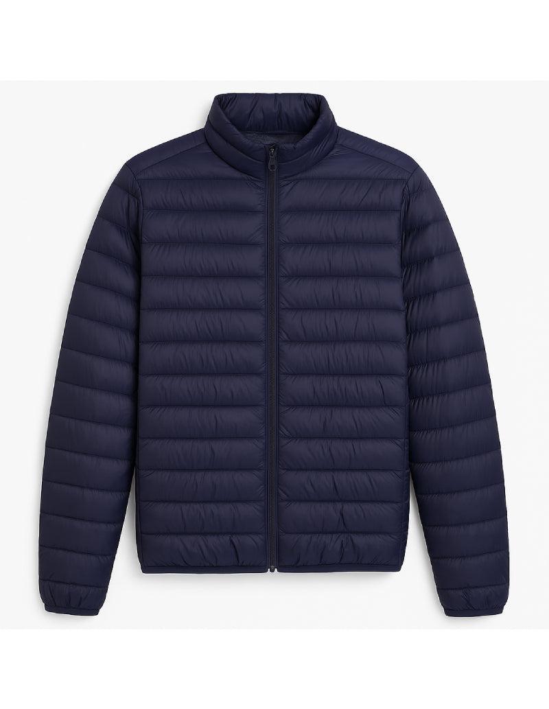 Doudoune matelassée légère Bleu-marine-Atelier Matelassé