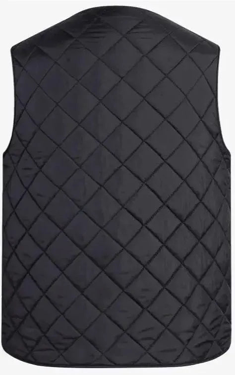 Gilet matelassé noir-Atelier Matelassé