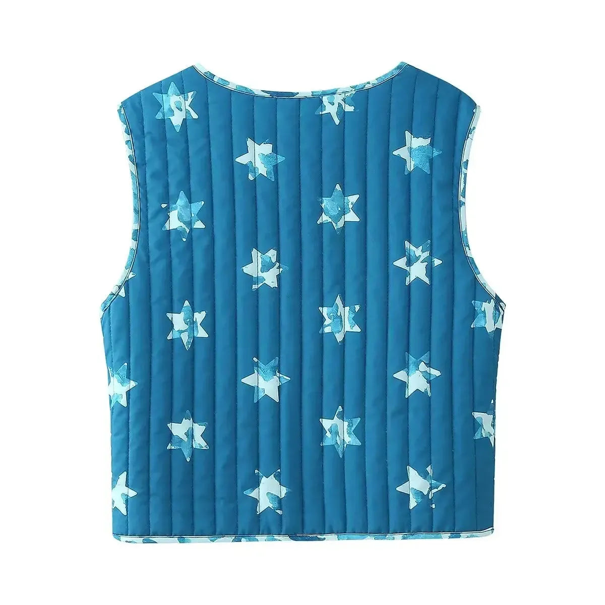 Gilet matelassé sans manche réversible-Atelier Matelassé