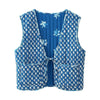 Gilet matelassé sans manche réversible-Atelier Matelassé