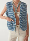 Gilet matelassé sans manche réversible-Atelier Matelassé