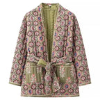 Kimono matelassé Femme Fleurie-Atelier Matelassé