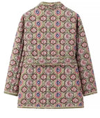 Kimono matelassé Femme Fleurie-Atelier Matelassé