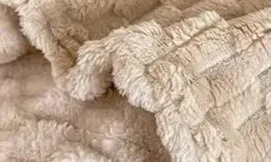 Plaid matelassé Beige-crème-Atelier Matelassé