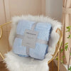 Plaid matelassé canapé Bleu sky-Atelier Matelassé