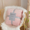 Plaid matelassé canapé Eau de rose-Atelier Matelassé