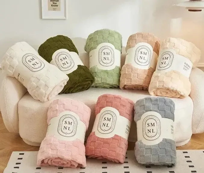 Plaid matelassé confort Vert Olive-Atelier Matelassé