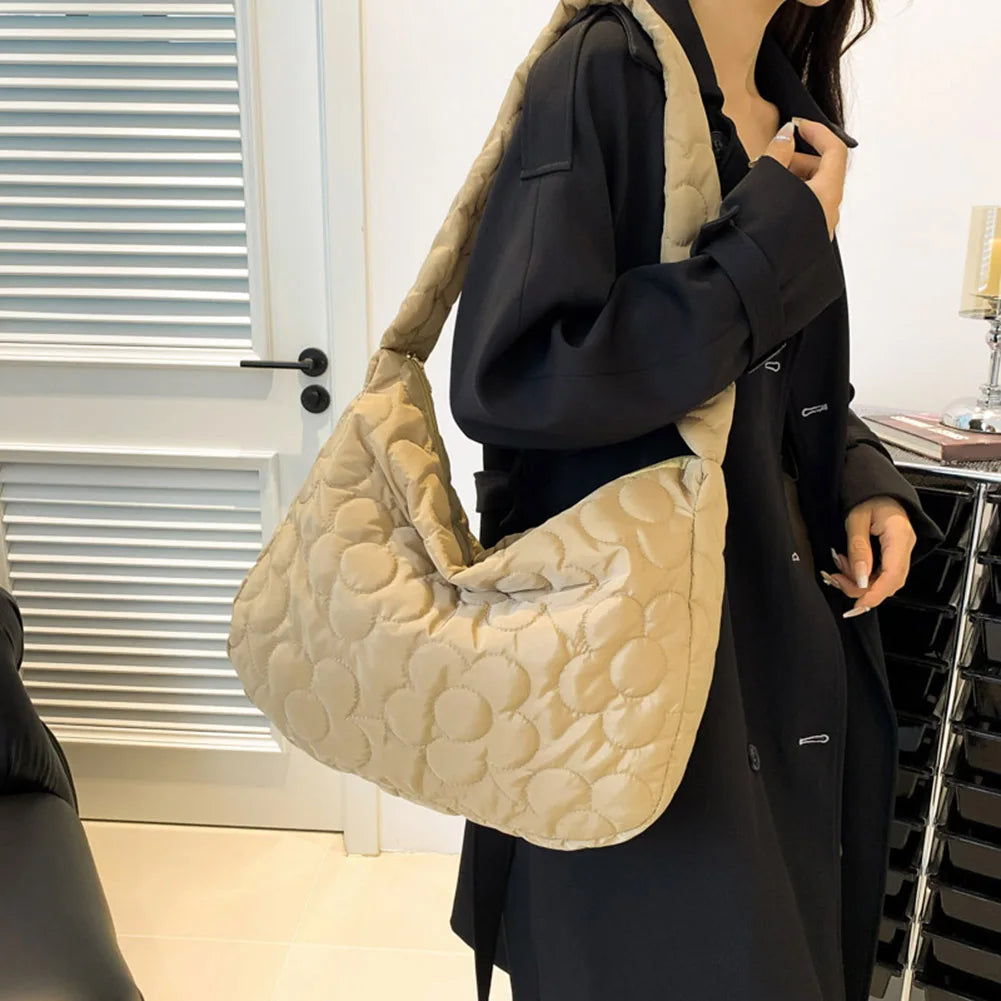 sac matelassé fleuri