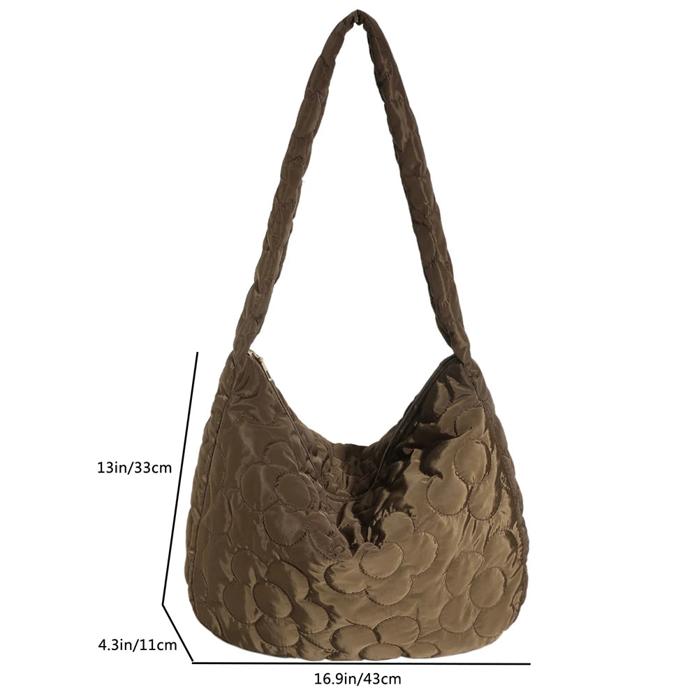 sac matelassé fleuri