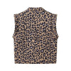 Veste leopard matelassé sans manche