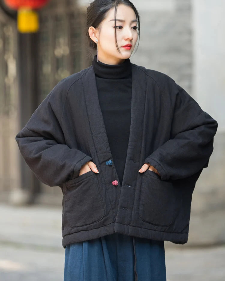Veste chinoise matelassée femme