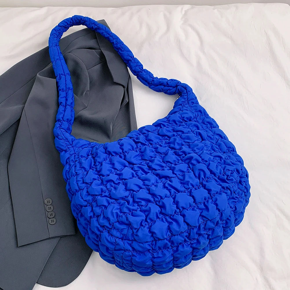 sac matelassé bleu