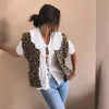 Veste leopard matelassé sans manche