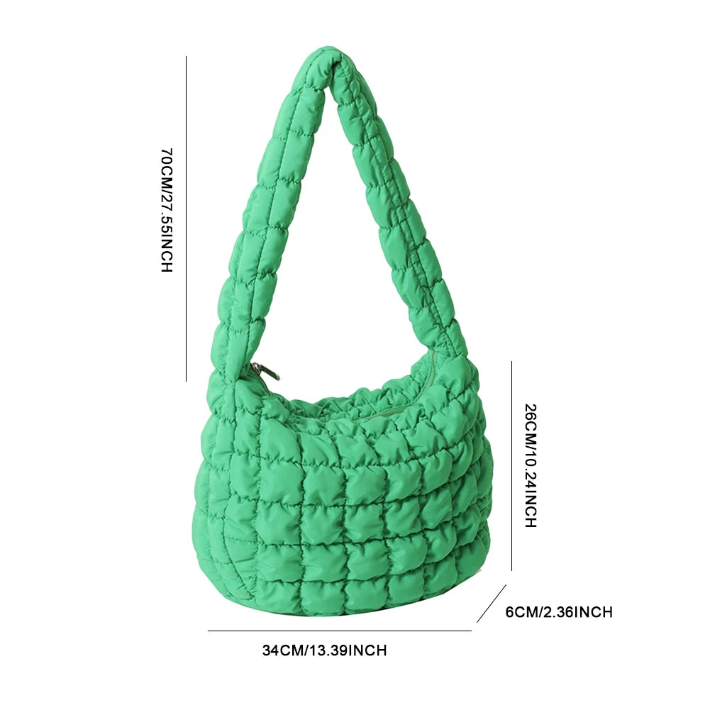 sac matelassé vert