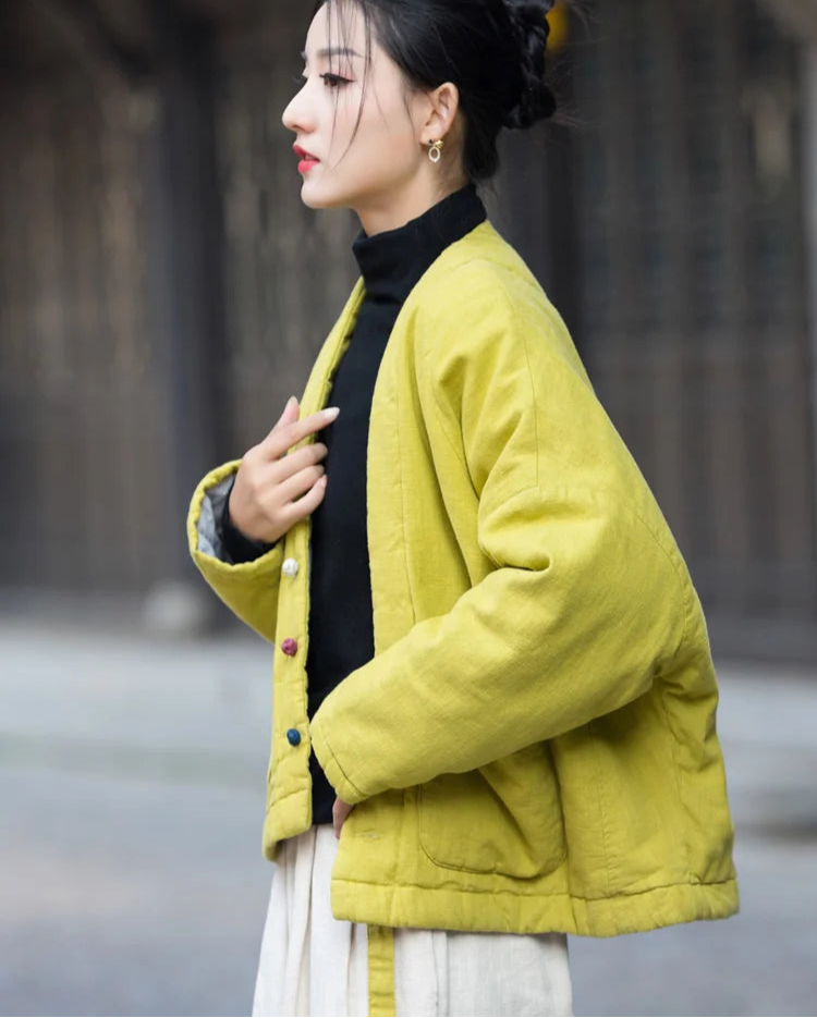 Veste chinoise matelassée femme