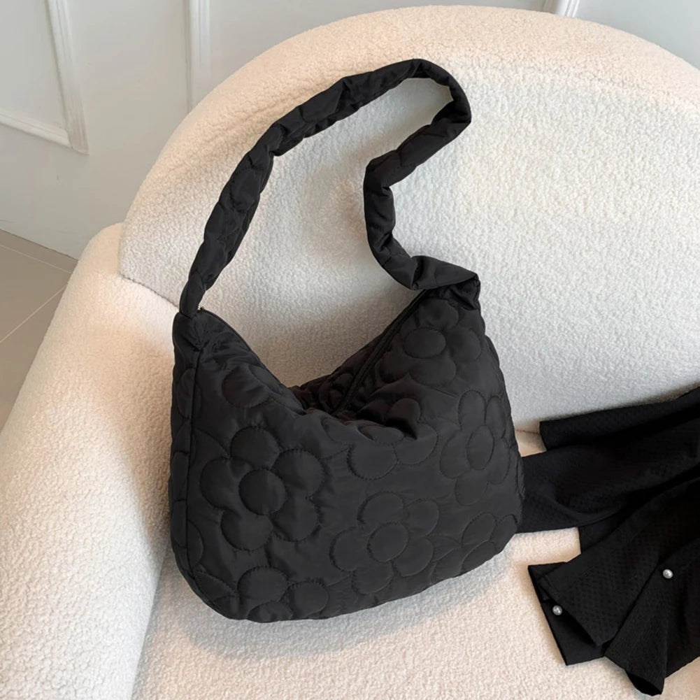 sac matelassé fleuri